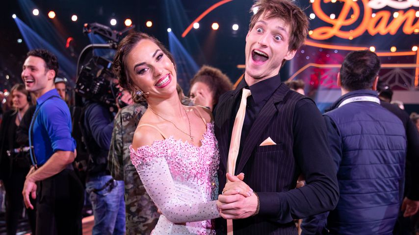 Renata Lusin und Moritz Hans bei der "Let's Dance"-Kennenlern-Show