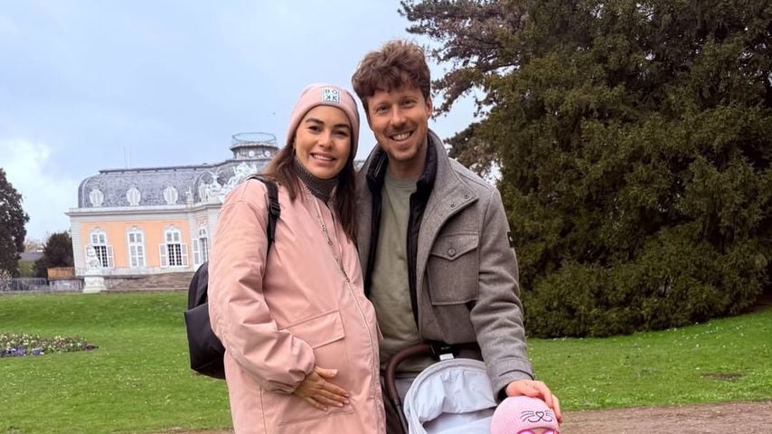 Baby ist noch in Renatas Bauch: Die Lusins teilen Ostergruß