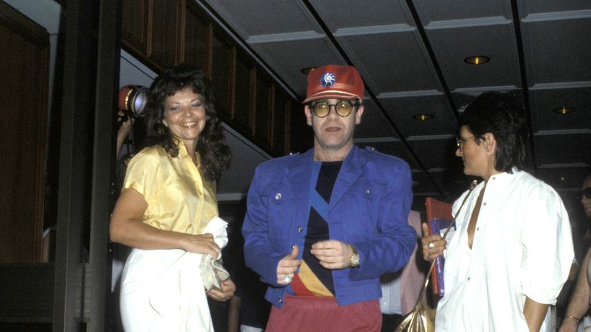 Renate Blauel und Elton John in Sydney, 1984