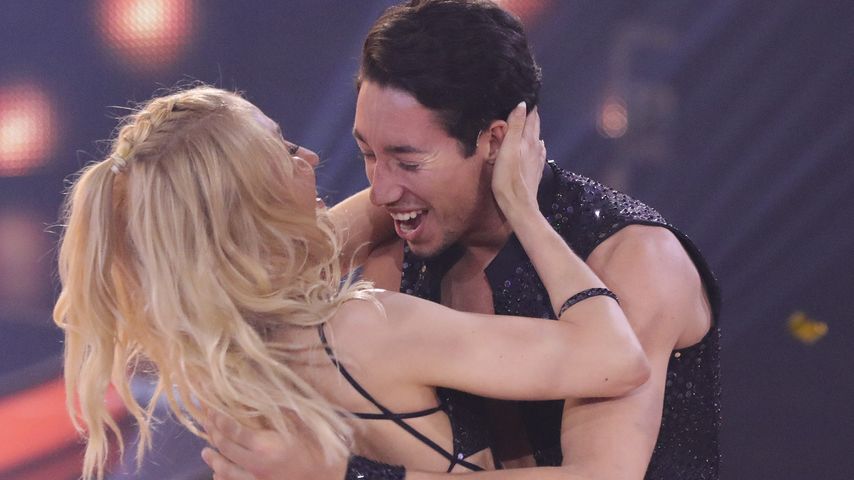 René Casselly und Kathrin Menzinger nach ihrem "Let's Dance"-Sieg