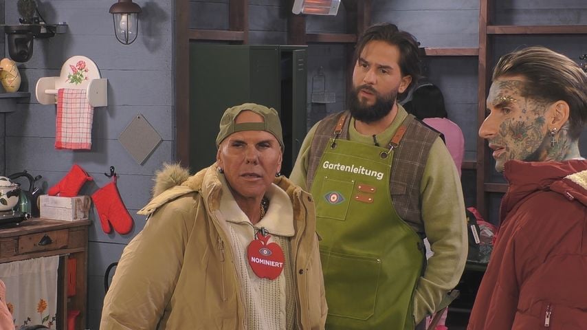 René Dost, Maurice Dziwak und Nikola Grey bei "Promi Big Brother" 2026