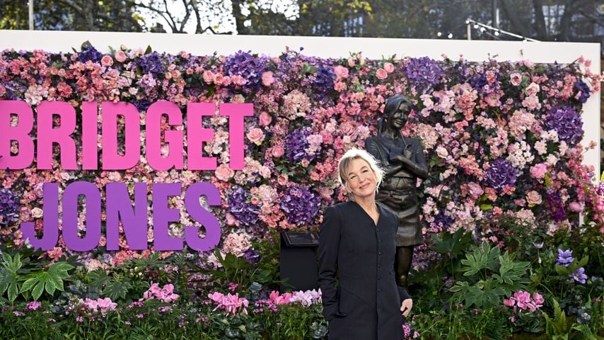 Renée Zellweger bei der Enthüllung der "Bridget Jones"-Statue am Leicester Square in London