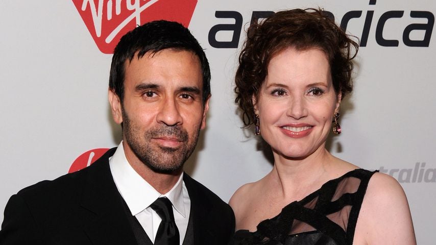 Reza Jarrahy und Geena Davis