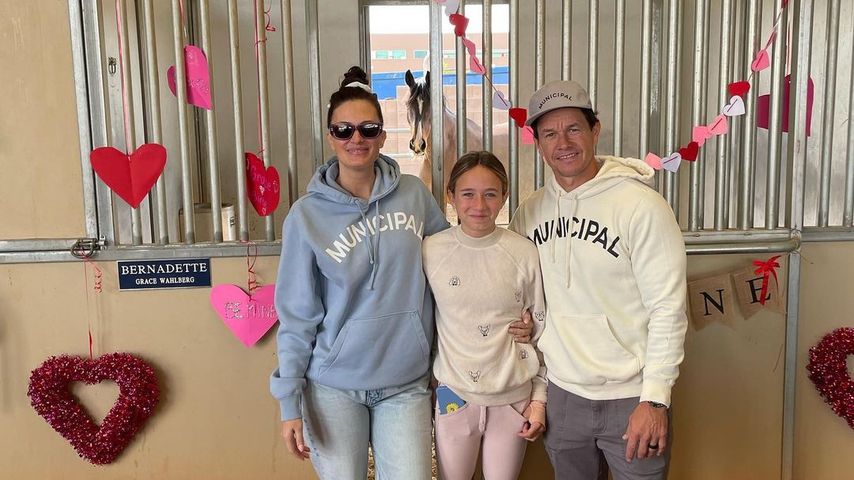 Rhea Durham, Grace Wahlberg und Mark Wahlberg im Februar 2023