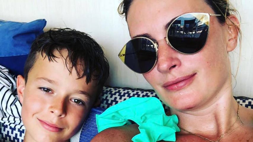 Rhea Durham mit ihrem Sohn Michael