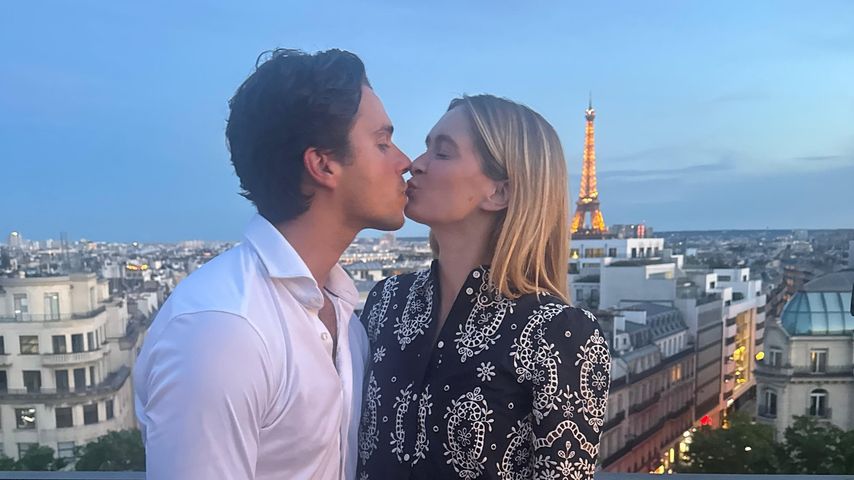 Rianne Meijer und ihr Partner in Paris