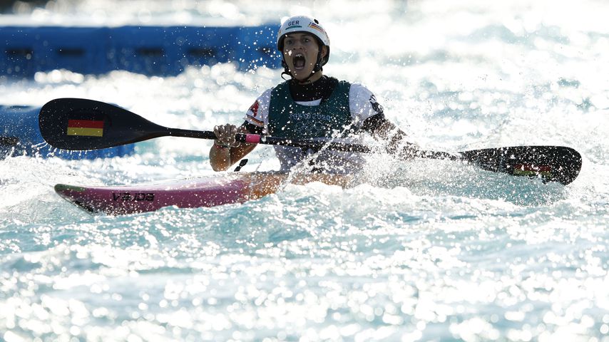 Ricarda Funk im Kanuslalom bei den Olympischen Spielen 2020