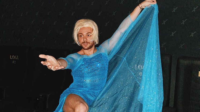 Im Kleid: Riccardo Simonetti geht als "Frozen"-Elsa ins Kino