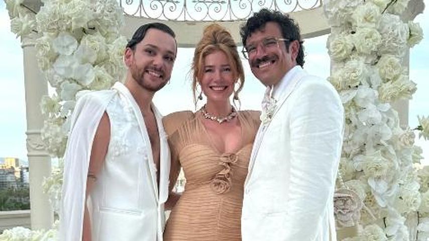 Riccardo Simonetti, Palina Rojinski und Steven auf Mallorca, August 2024