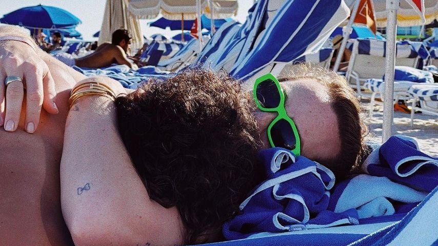 Riccardo Simonetti und sein Freund im Urlaub