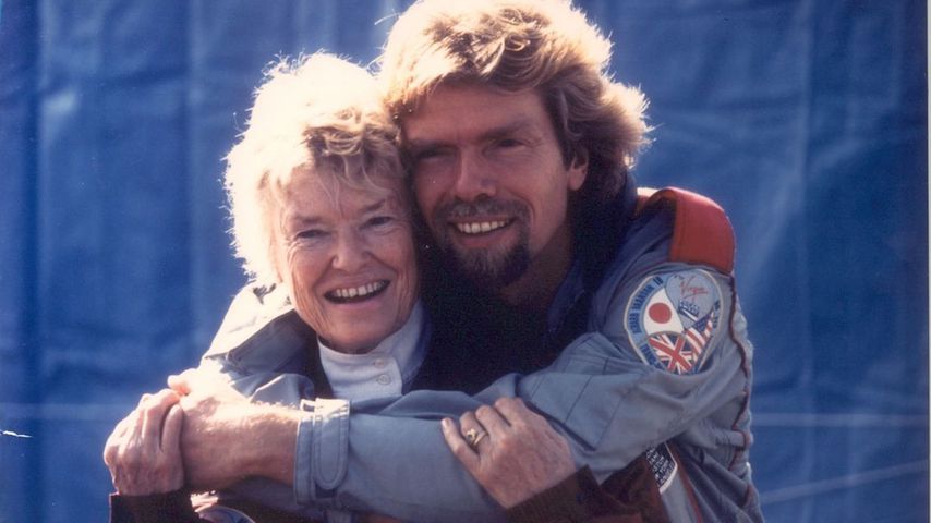 Richard Branson mit seiner Mutter Eve