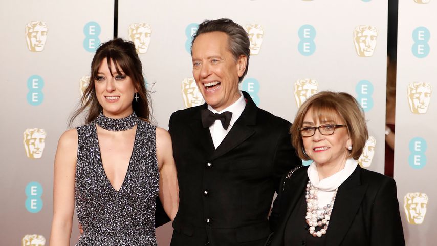 Richard E. Grant mit seiner Tochter Olivia und Frau Joan