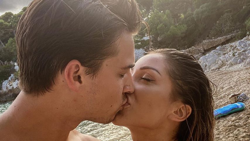 Richard Heinze und seine Freundin Caroline Einhoff, August 2020
