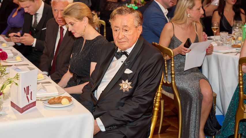 Richard Lugner an seinem 90. Geburtstag in der Hofburg in Wien, Oktober 2022