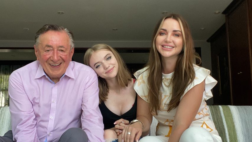 Richard Lugner mit Leonie und Cathy Lugner