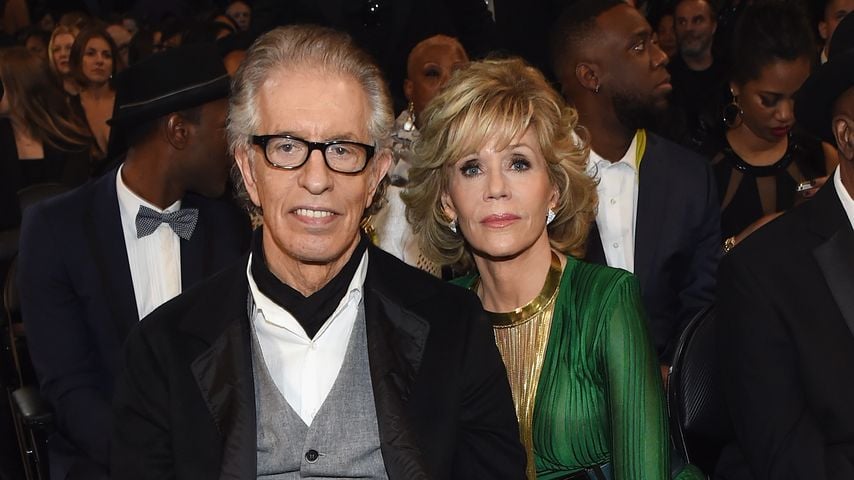 Richard Perry und Jane Fonda posieren, Los Angeles 2015