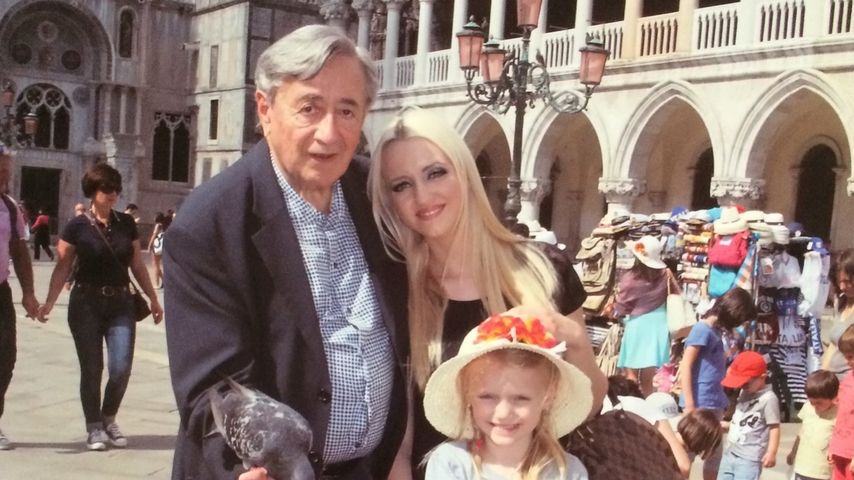 Richard und Cathy Lugner zusammen mit Cathys Tochter Leonie