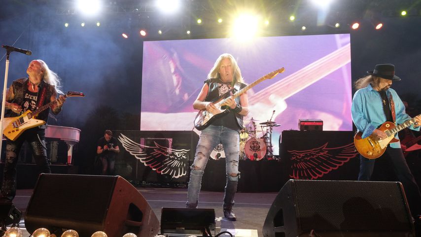 Rickey Medlocke, Mark Matejka, und Gary Rossington von Lynyrd Skynyrd