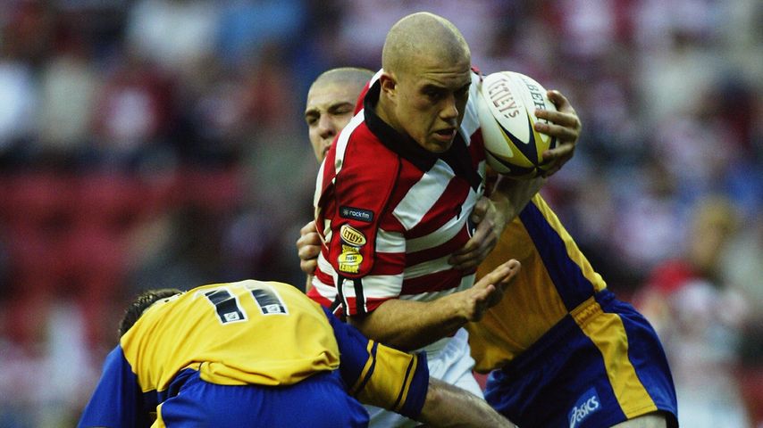 Ricky Bibey während eines Rugby-Spiels im Mai 2003