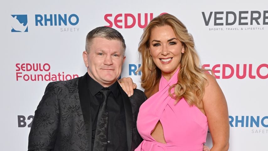 Ricky Hatton und Claire Sweeney im Juni 2024