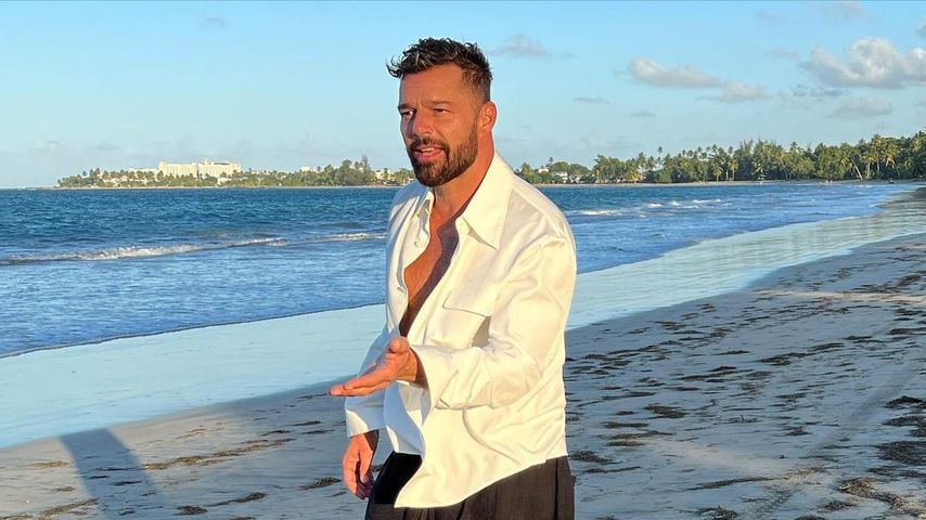 Ricky Martin am Strand von Puerto Rico