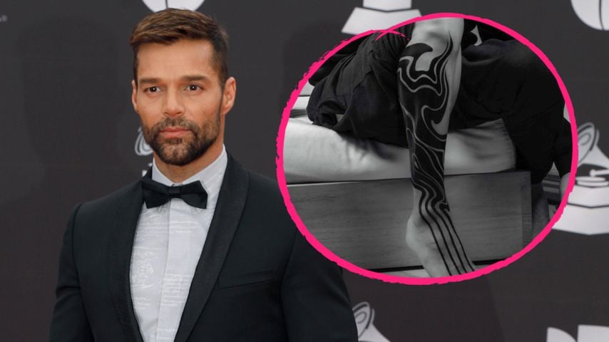 Ganzer Unterschenkel: Ricky Martin präsentiert neues Tattoo