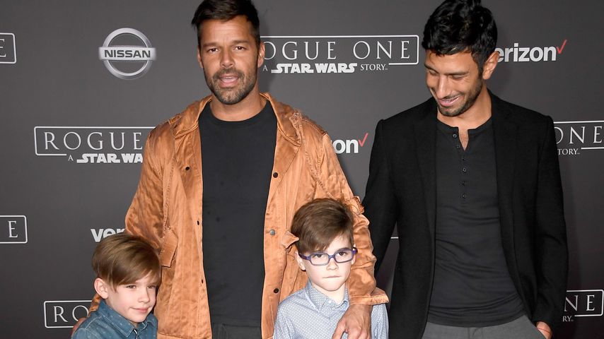 Ricky Martin mit seinem Mann Jwan Yosef und ihren Kids Valentino und Matteo