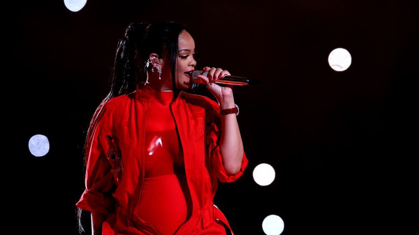 Rihanna während des Super Bowls 2023
