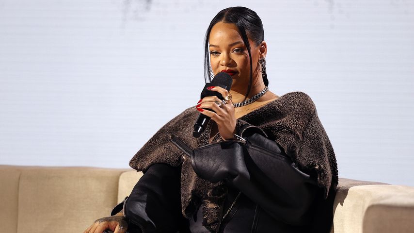Rihanna bei der Pressekonferenz zur Halftime-Show