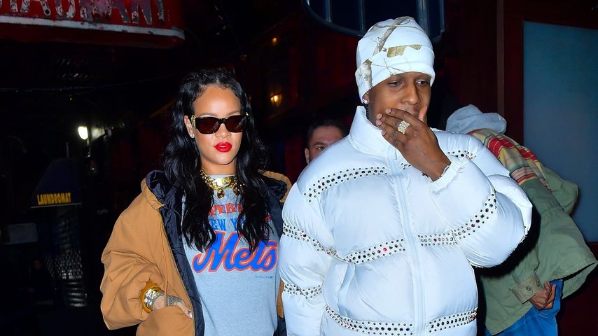 Rihanna und A$AP Rocky im Februar 2022 in New York City