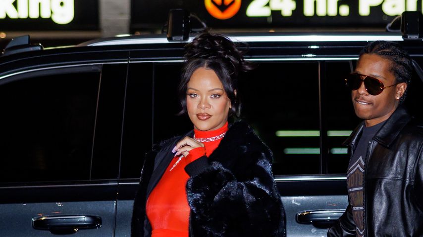 Schwangere Rihanna genießt im Casual-Look ein Date mit A$AP
