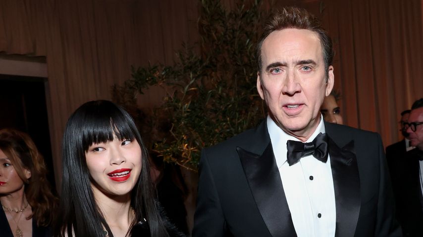 Riko Shibata und Nicolas Cage bei den Golden Globes, 2025