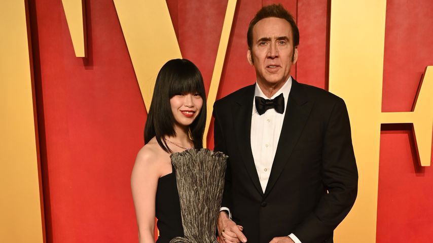 Riko Shibata und Nicolas Cage bei der Vanity Fair Oscar Party, März 2024