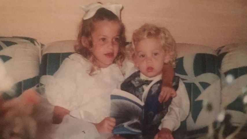 Riley und Benjamin Keough als Kinder