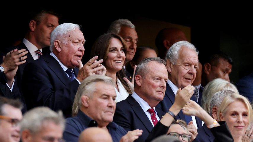 Rob Briers und Prinzessin Kate bei der Rugby-Weltmeisterschaft 2023