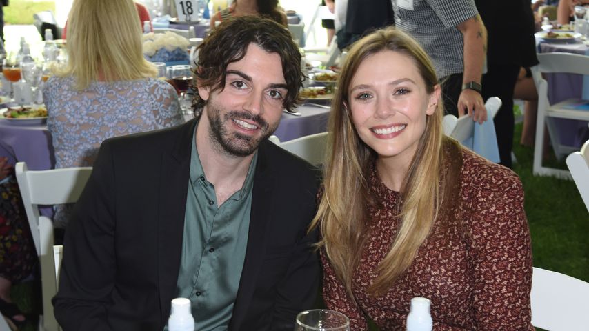 Robbie Arnett und Elizabeth Olsen im Oktober 2017