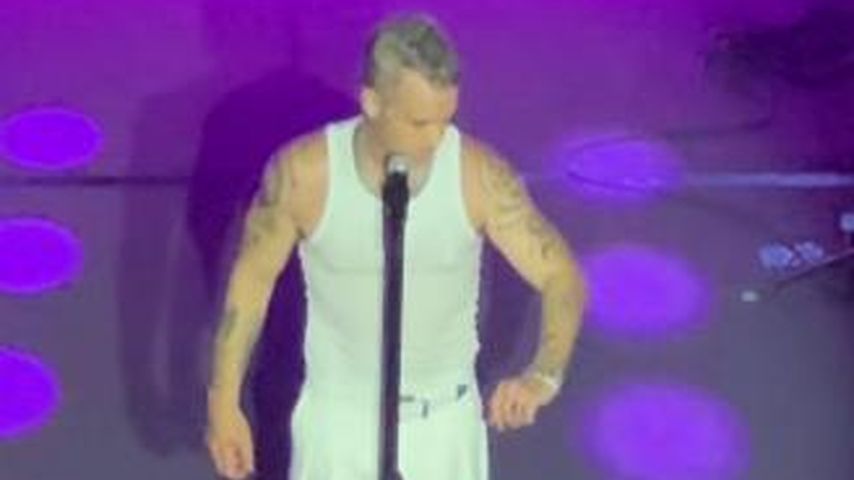 Robbie Williams während seines Konzert in Monaco, September 2024