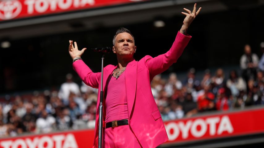 Robbie Williams bei einem Football-Spiel in Melbourne, September 2022