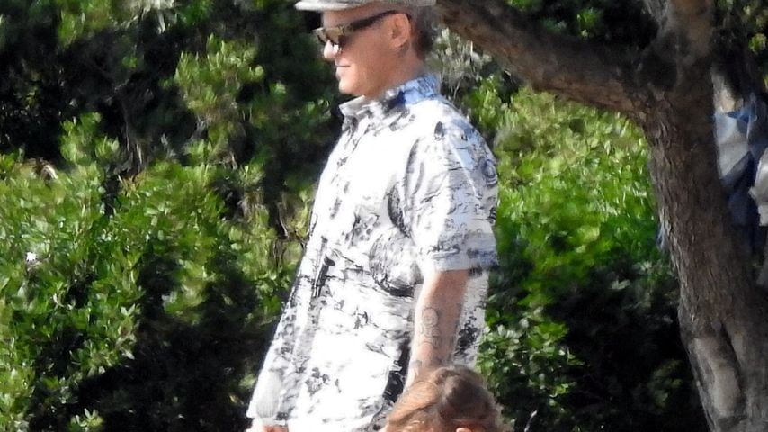 Robbie Williams genießt Sommerurlaub mit seiner Familie!