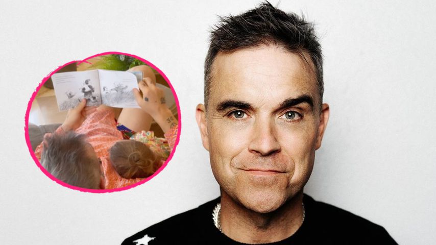 Knuffig! Hier liest Robbie Williams seiner Tochter Coco vor