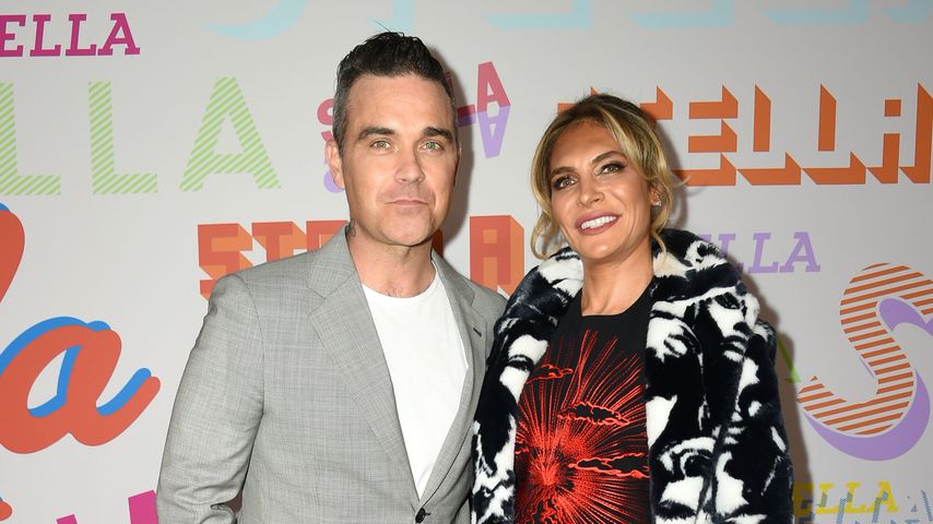 Robbie Williams mit seiner Ehefrau Ayda Fields
