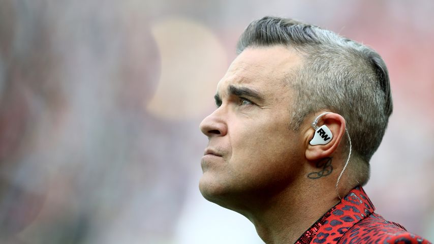 Robbie Williams bei der Eröffnungszeremonie der WM 2018