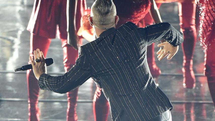 Robbie Williams beim Finale von "X Factor" in Italien