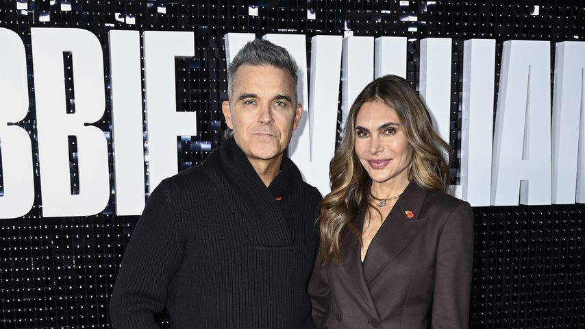 Robbie Williams, mit seiner Frau Ayda Field