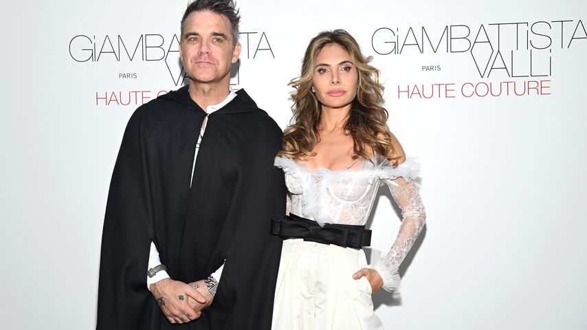 Robbie Williams und Ayda Field Williams auf der Pariser Fashion Week, 2022
