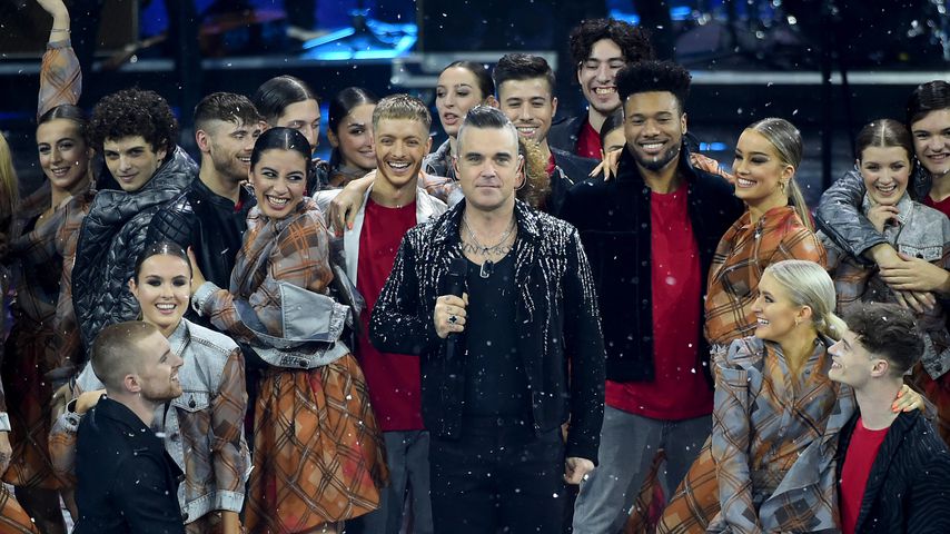 Robbie Williams beim Finale von "X Factor" in Italien 2019