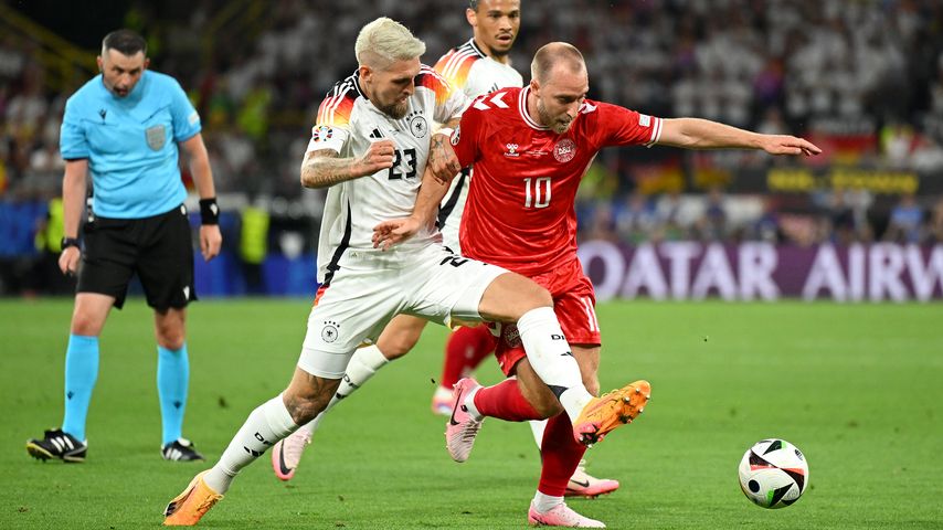 Robert Andrich und Christian Eriksen bei der Fußball-EM 2024