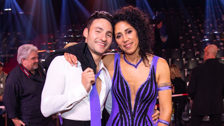 Robert Beitsch und Steffi Jones nach der ersten "Let's Dance"-Liveshow, Februar 2020
