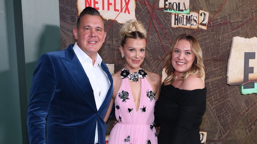 Robert Brown, Millie Bobby Brown und Paige Brown, Oktober 2022