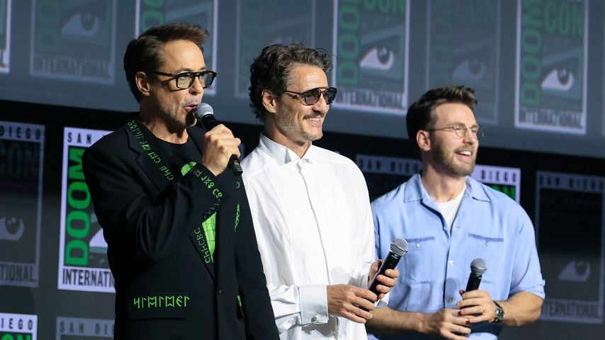 Robert Downey Jr., Pedro Pascal und Chris Evans auf der Marvel Studios Präsentation bei der Comic-Con in San Diego 2026